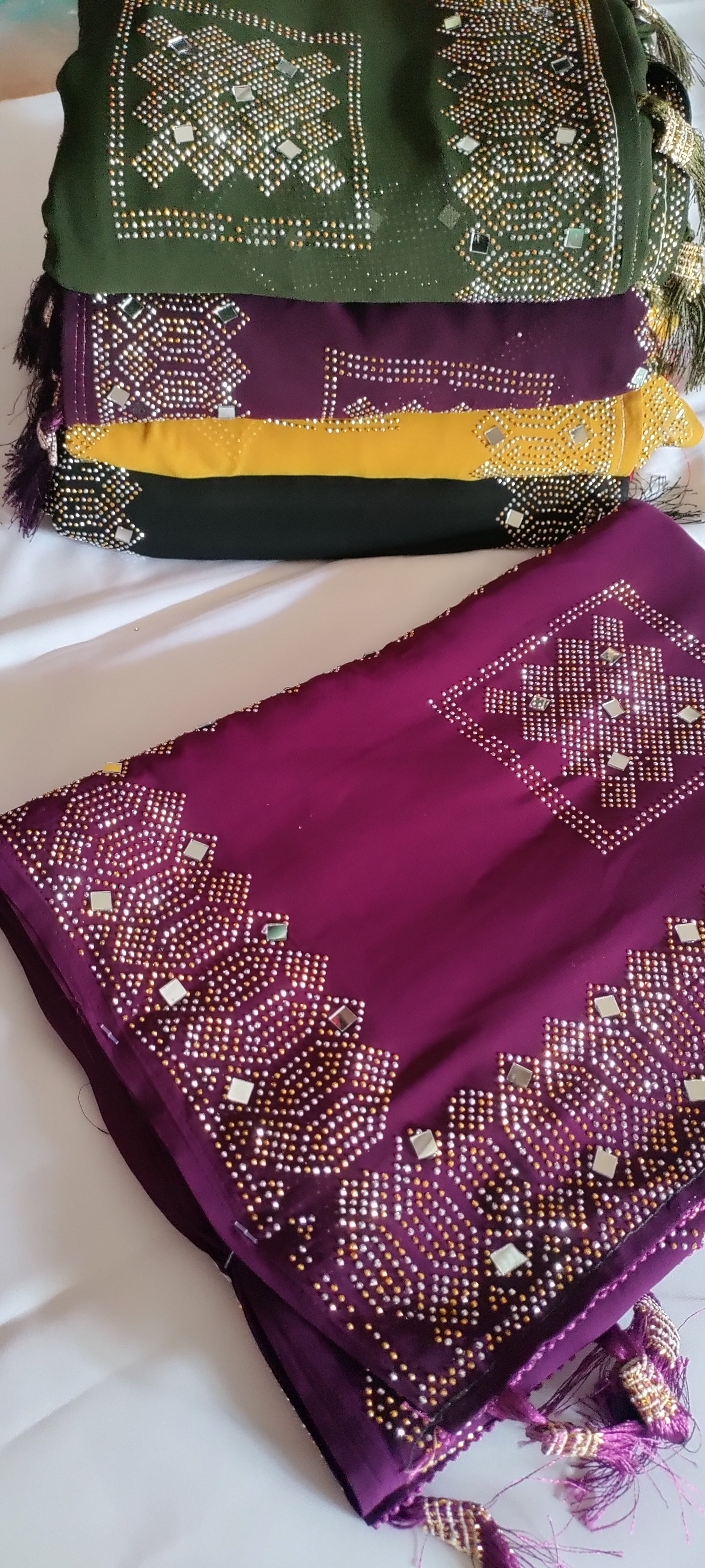 Aanchal Work Saree