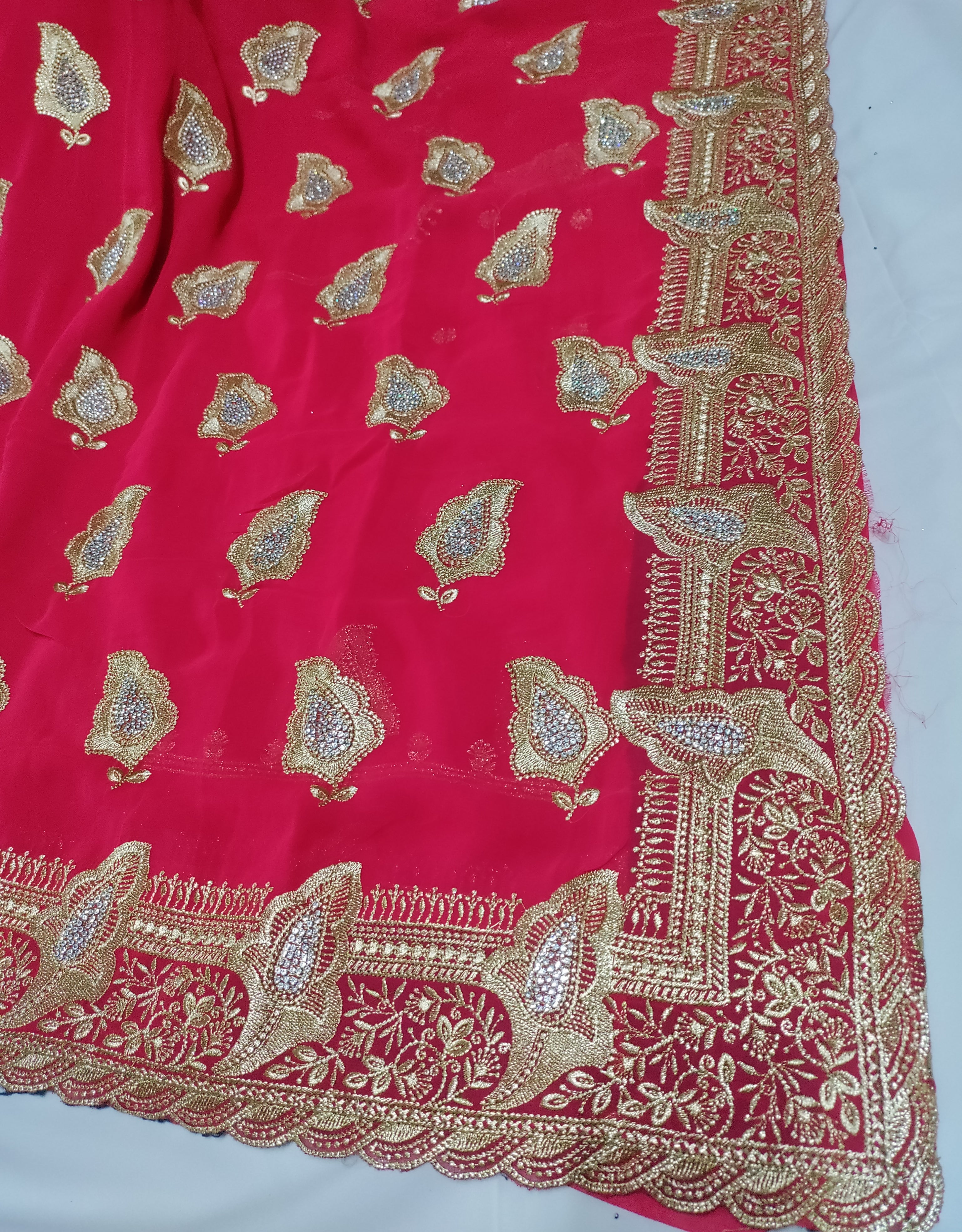 Zarkan Stone Work Saree