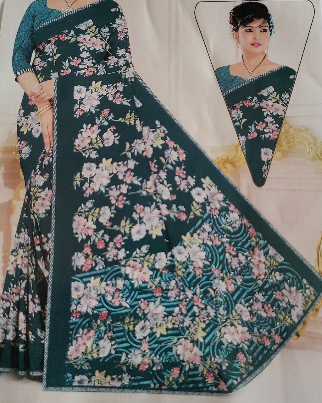 Balaji Printed Soft Saree