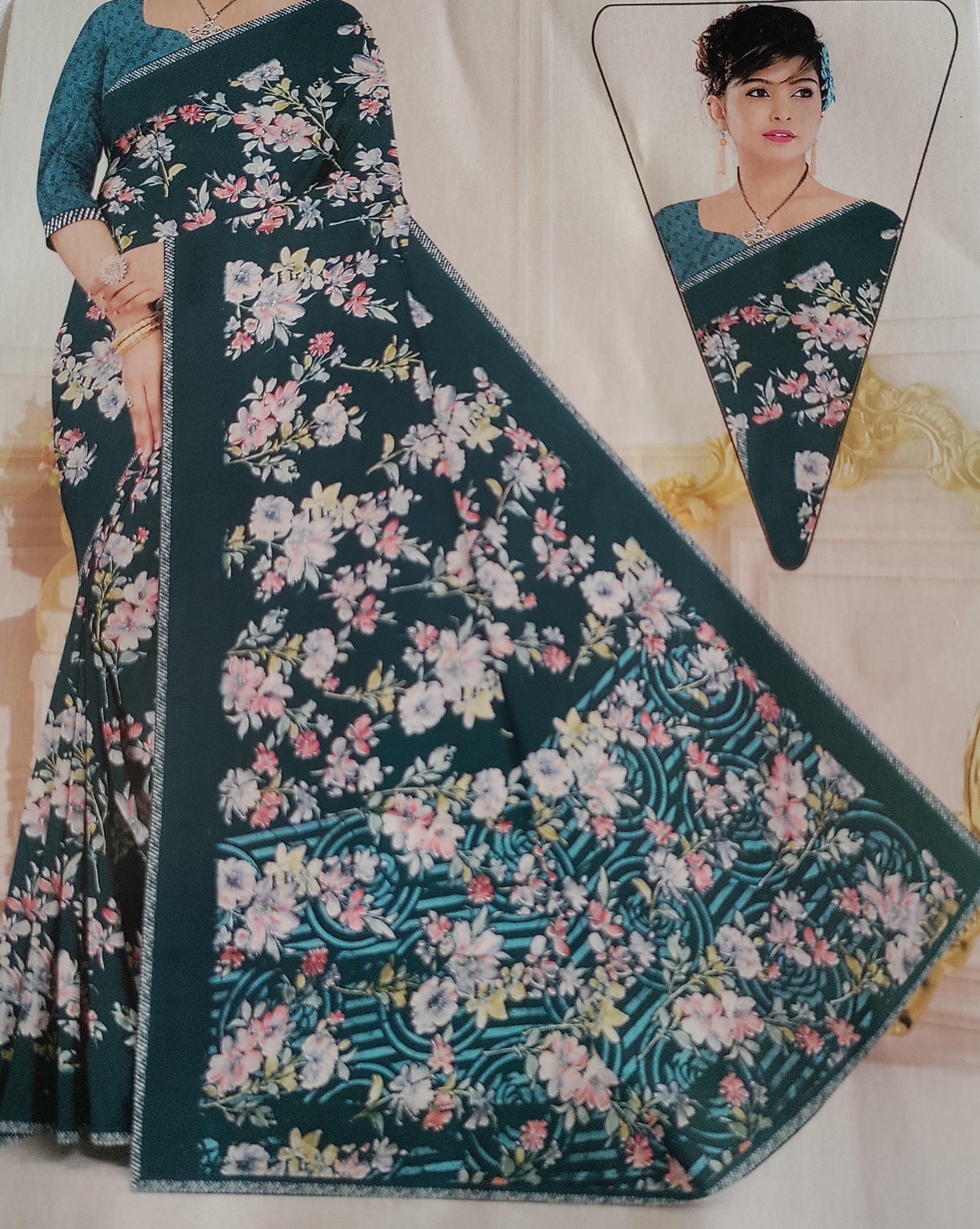 Balaji Printed Soft Saree